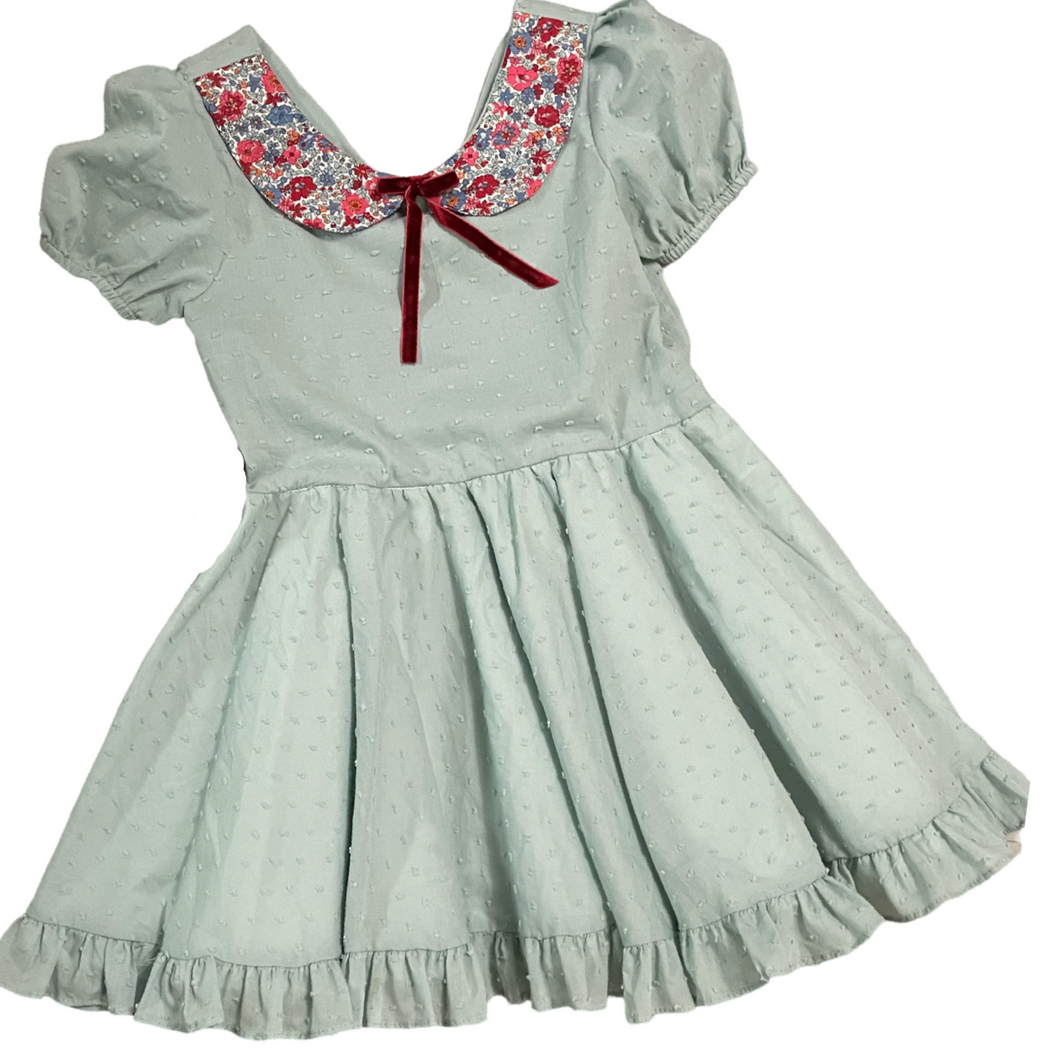 Sage size 7 eva dress