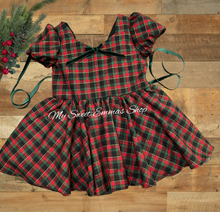 Load image into Gallery viewer, Size 4 metallic plaid dress RTS
