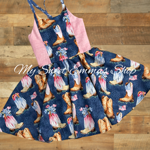 Load image into Gallery viewer, Boots Tie back dress size 7 RTS
