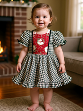 Load image into Gallery viewer, Green Santa dress
