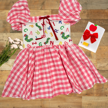 Load image into Gallery viewer, Plaid and caterpillar dress (no bloomers)
