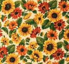 Load image into Gallery viewer, Cream background Sunflowers
