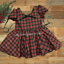 Load image into Gallery viewer, Metallic plaid dress
