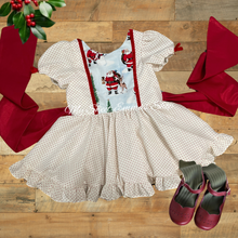 Load image into Gallery viewer, 4T RTS Santa panel dress
