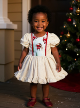 Load image into Gallery viewer, 4T RTS Santa panel dress
