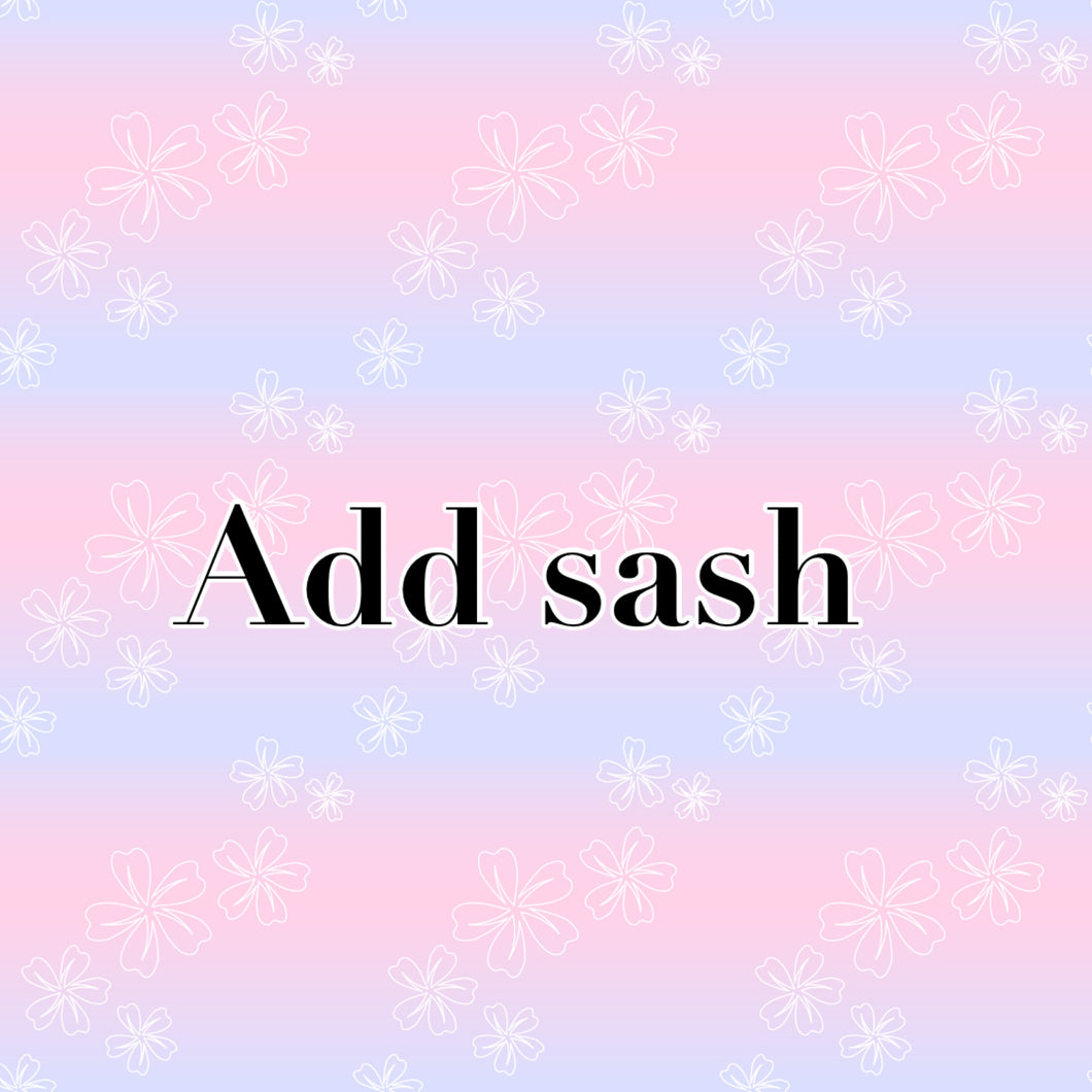 Add sash